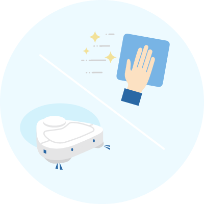 画像:ハイブリッド清掃